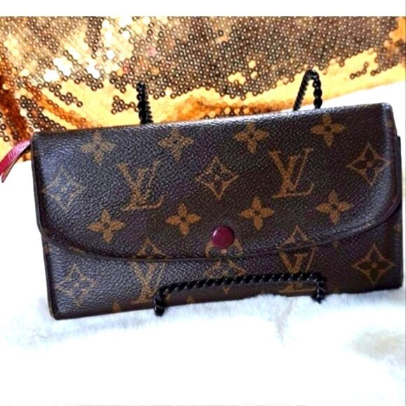 Authentic Louis Vuitton Monogram Emily Long Bifold Wallet - Picture 1 of 16
